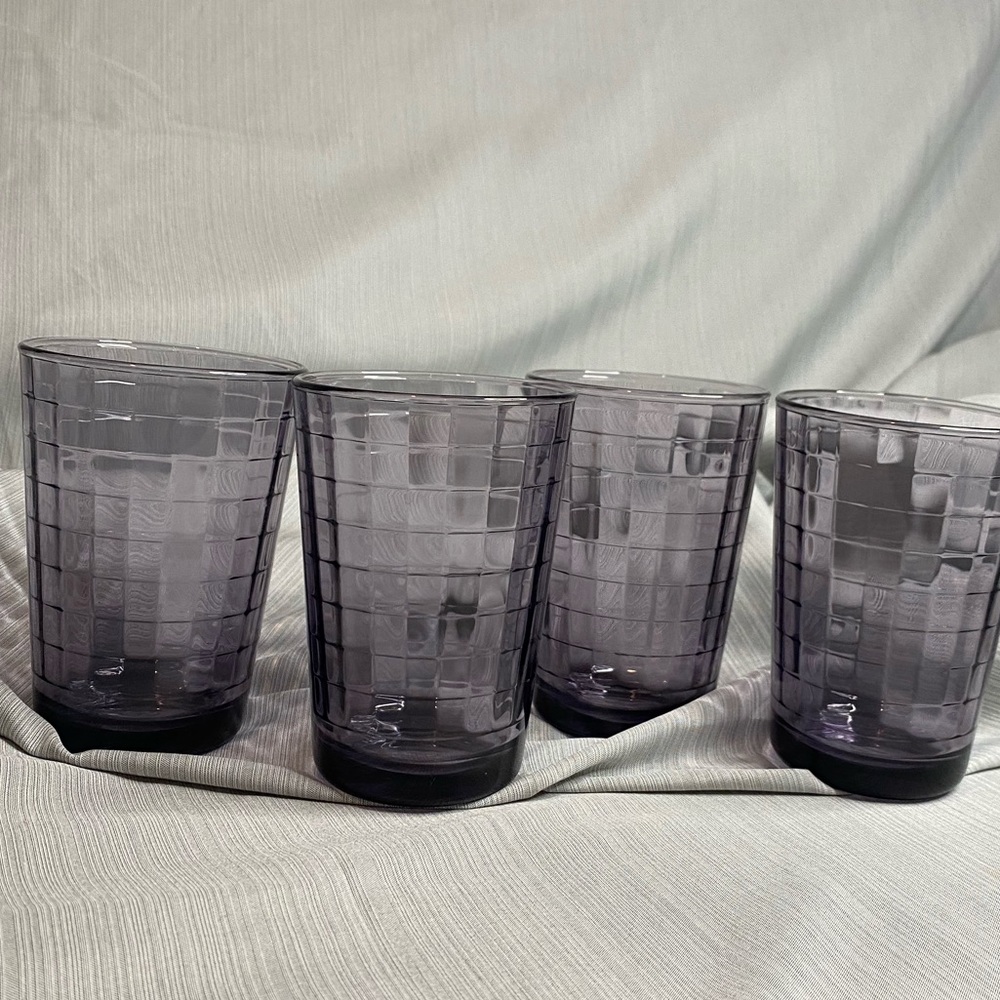 Circleware 6 oz juice glass block tumbler set of 4